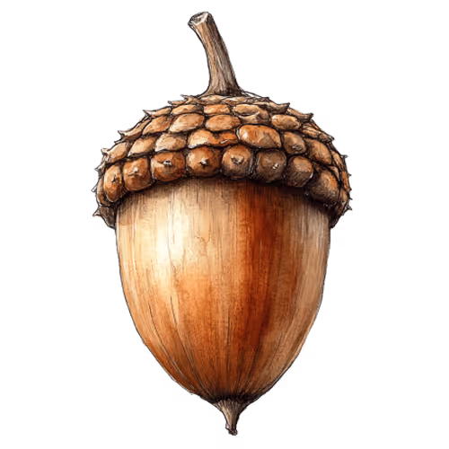 Acorn symbolizing growth message and transformative energy, offering inspiration and guidance through a spiritual reading
