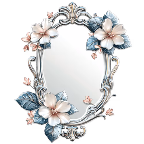 Mirror symbolizing self-discovery message and inner wisdom, offering clarity and guidance through a spiritual reading