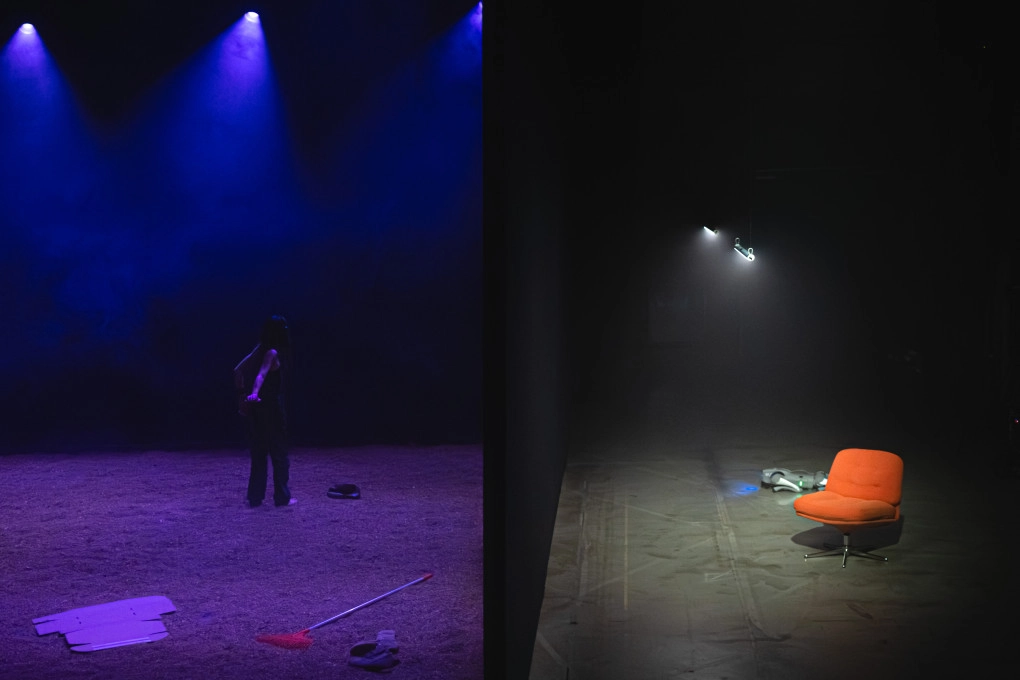Scena podzielona na pół. Fot: Magdalena Cydzik