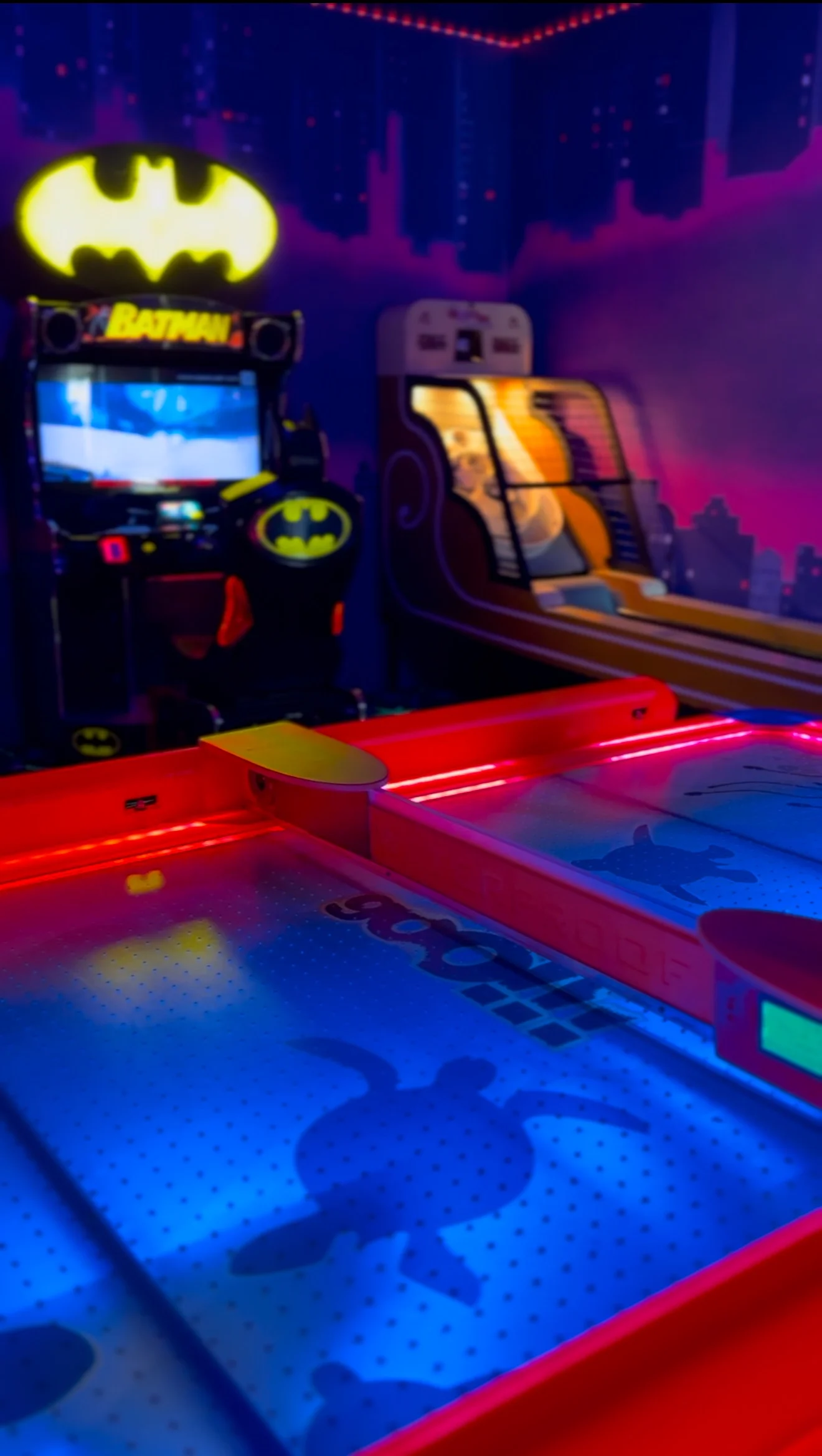 Full arcade game room at The Luxe Palmilla