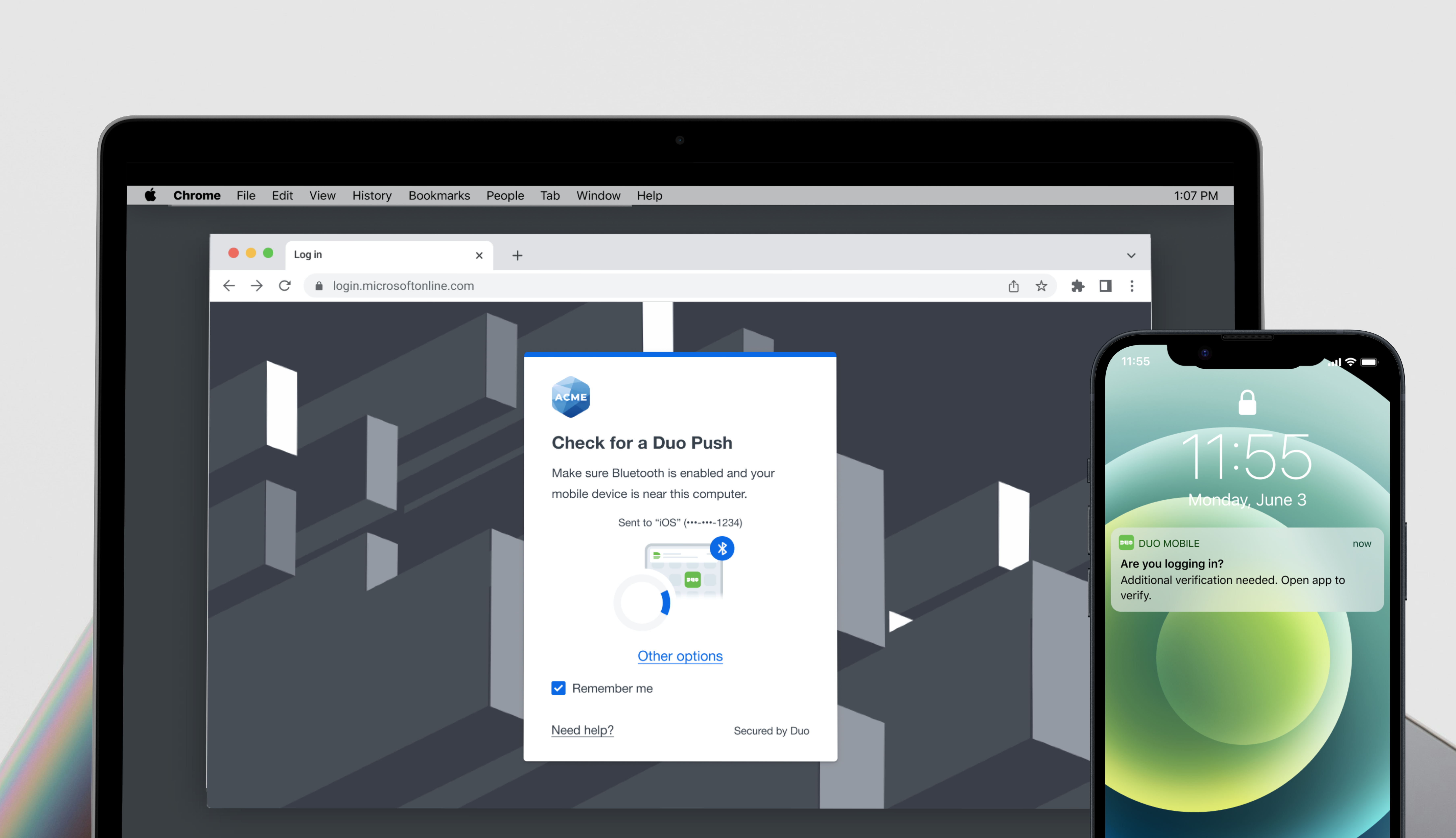 Duo Mobile Push - Bluetooth
