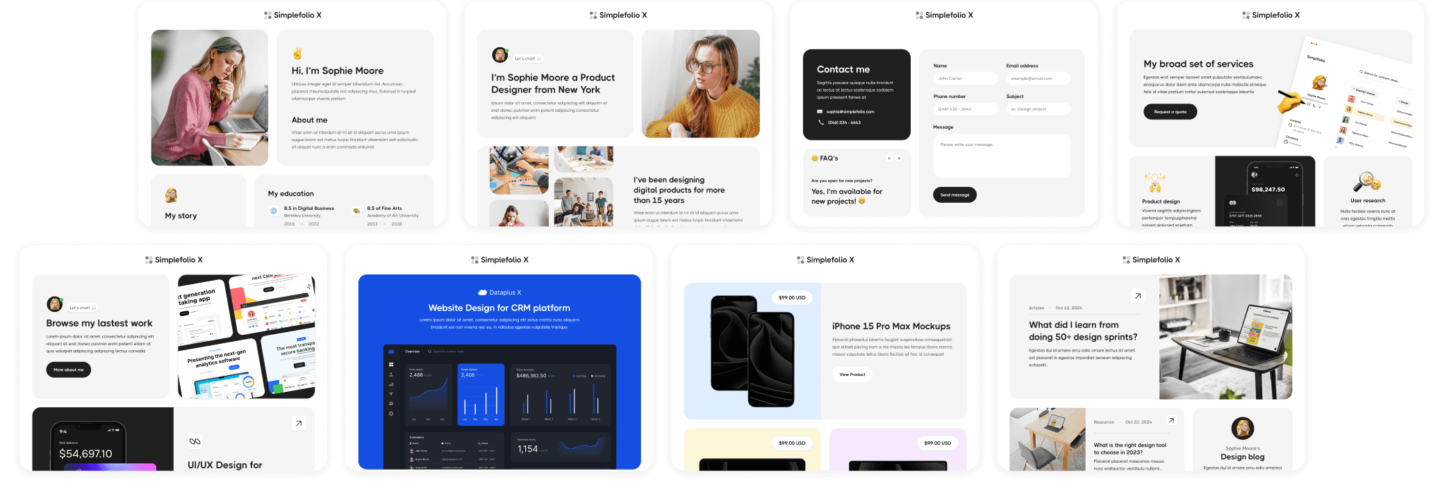 Buy Now On Webflow - Simplefolio X Webflow Template