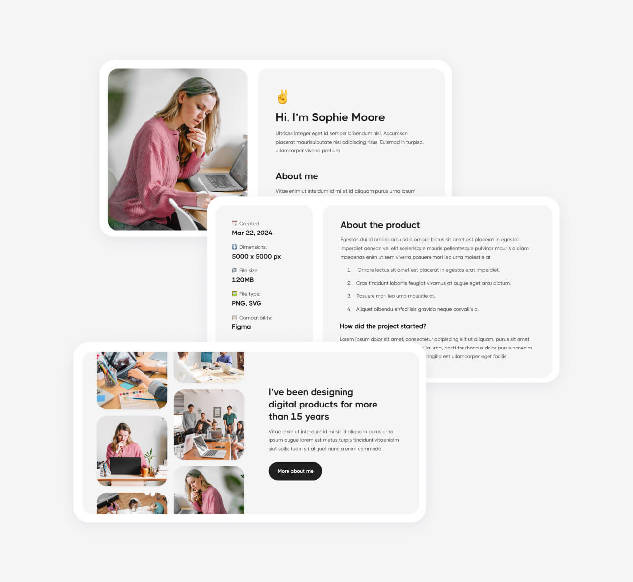 Simplefolio X - 36+ Sections Included - Design Portfolio Webflow Template