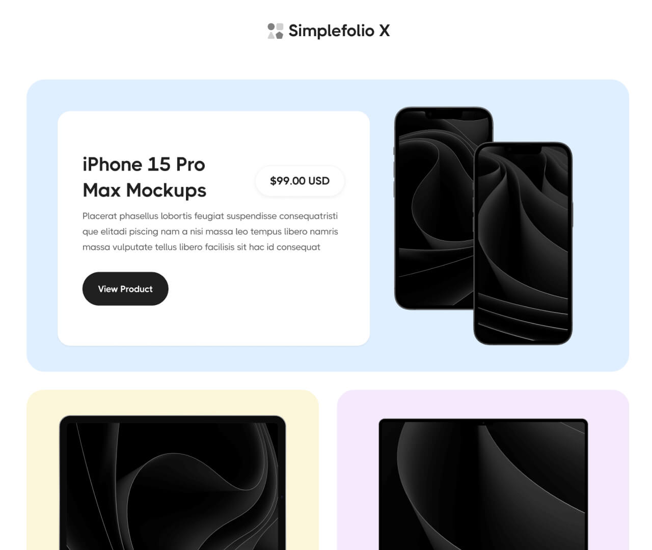 Simplefolio X - Shop V3 Page - Design Portfolio Webflow Template