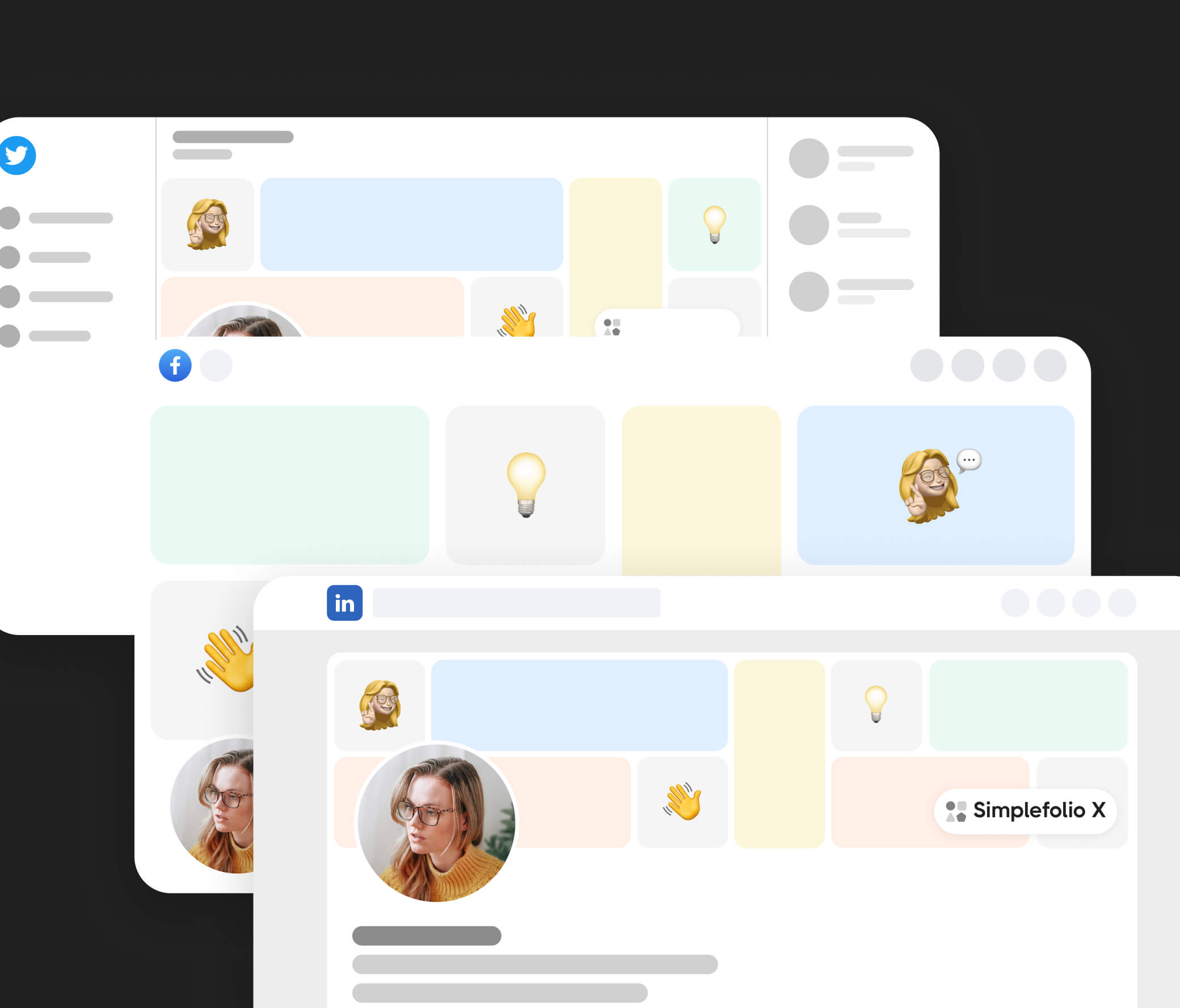 Simplefolio X - Social Media Assets Included - Design Portfolio Webflow Template