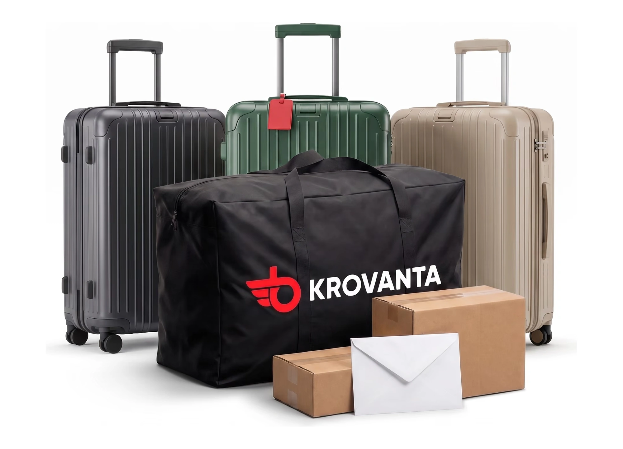 Lagaminai, Krovanta krepšys, dėžės ir vokas – siuntos iš Anglijos į Lietuvą