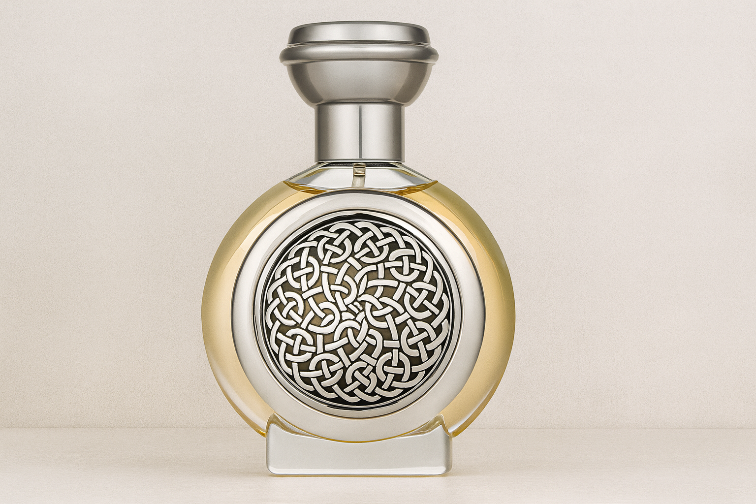 Iceni bottle on a light background.