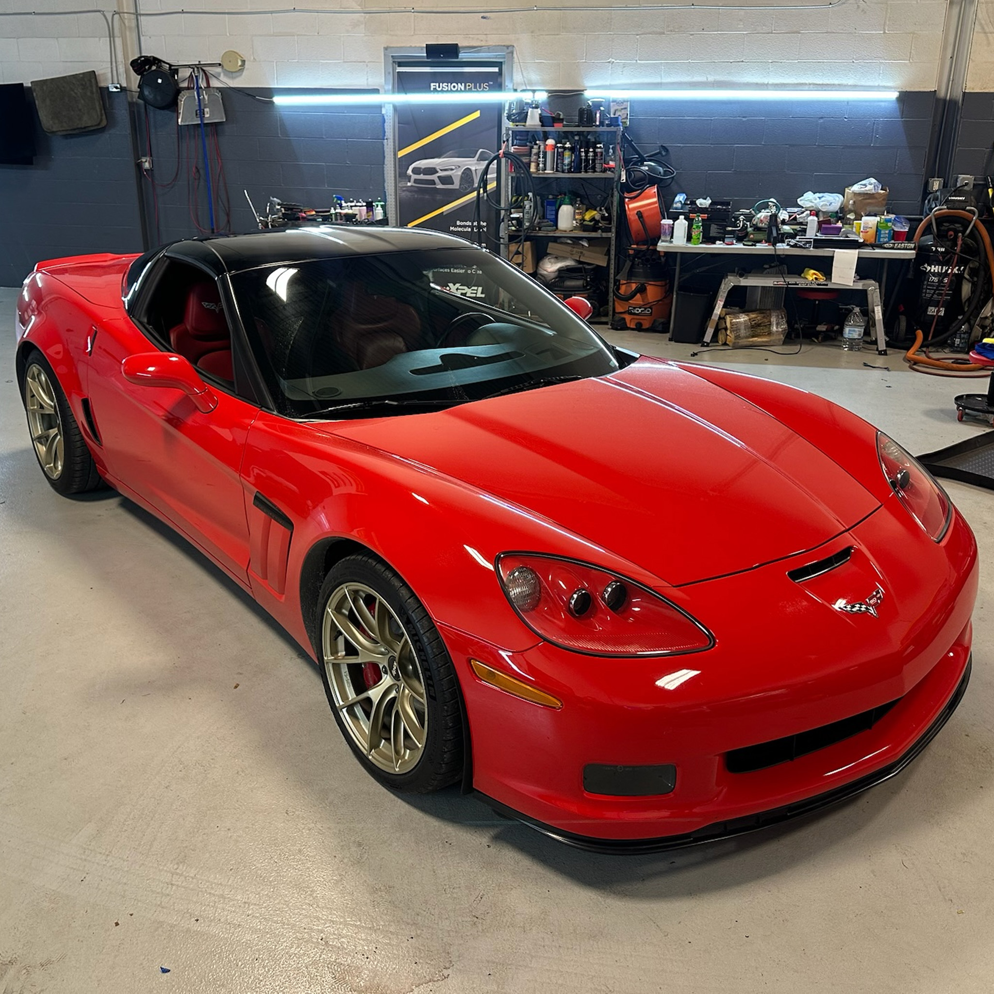 Mustang Fully Wrapped In Purple