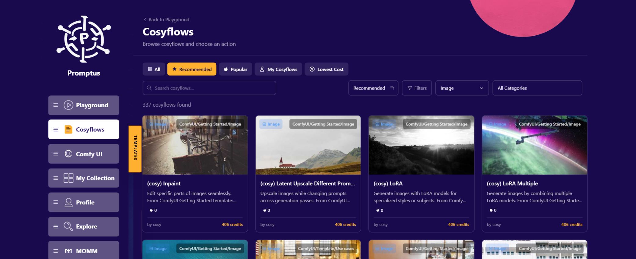 promptus ai visual workflows