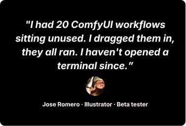 Promptus testimonial from graphic designer user