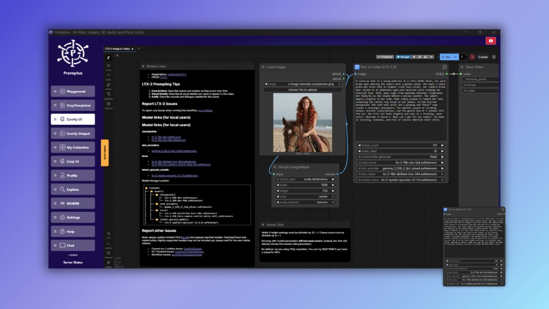 Graphe de workflow ComfyUI