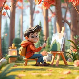 Créez des animations 3D amusantes comme des personnages avec Promptus.