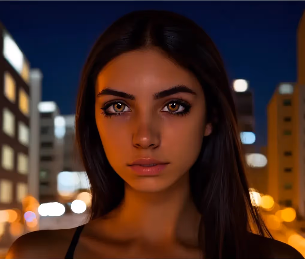 Pintura facial basada en inteligencia artificial: reconstrucción realista de un ojo perdido con Flux Fill Inpaint, que restaura sin problemas la simetría facial, la textura de la piel y la iluminación natural