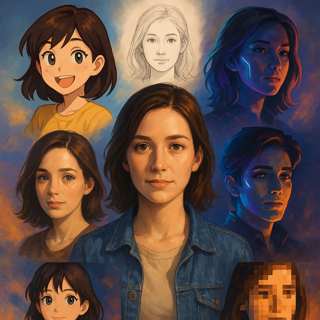 AI-generated avatar animation showing realistic lip-sync and facial expressions from Tencent's Hunyuan tool