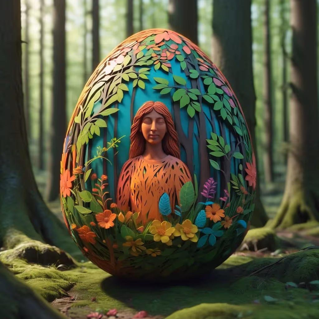 3D model with colorful textures being generated in ComfyUI interface