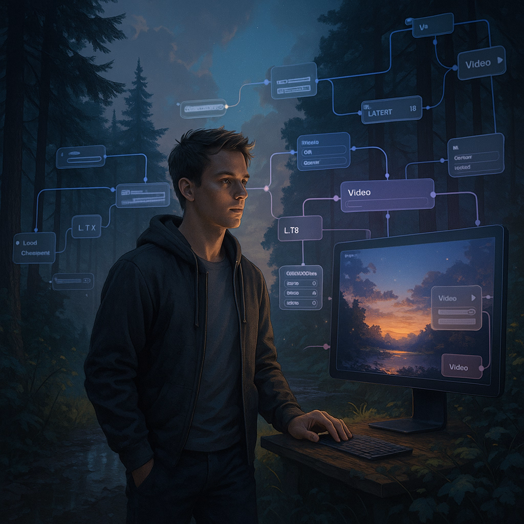 wan 2.1 AI video generation interface with text prompts and video preview panels