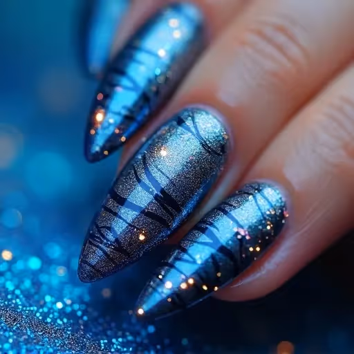 Arte de uñas con IA decorado con elaboradas uñas florales esculpidas en 3D