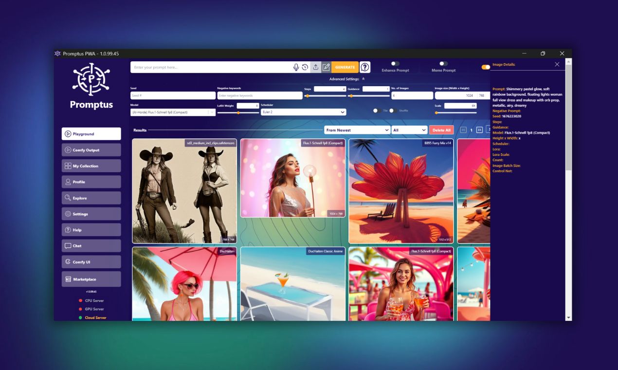 promptus generador de images IA para marketing