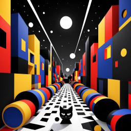 Unique AI art style generated on image local ai app Promptus