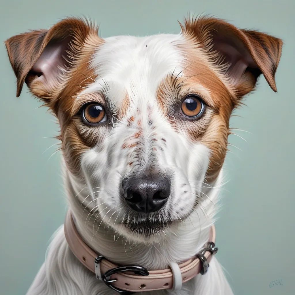 Cute Jack Russell portrait with stare. 