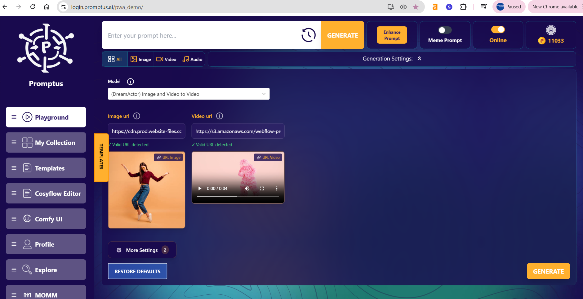 video a video con ia dreamactor