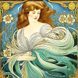 floral, organic, curvilinear, vintage