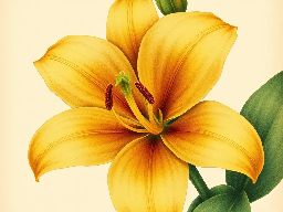 Botanical AI illustrations of Lilly with hyperrealistic details