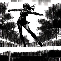 Woman happy manga cartoon