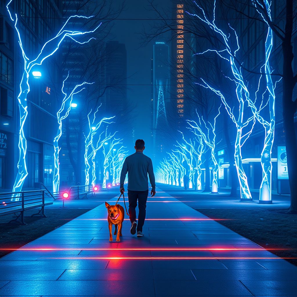 neon, light, spectral, iridescent