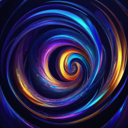 Abstract 3D painting swirl