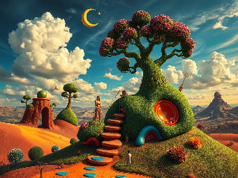 Surreal dreamscapes AI generated