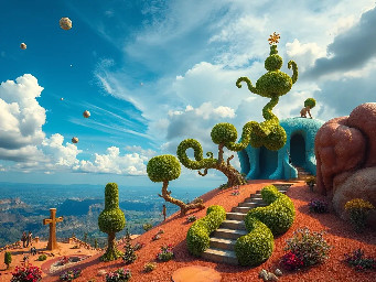 Salvador Dali inspired dreamscape