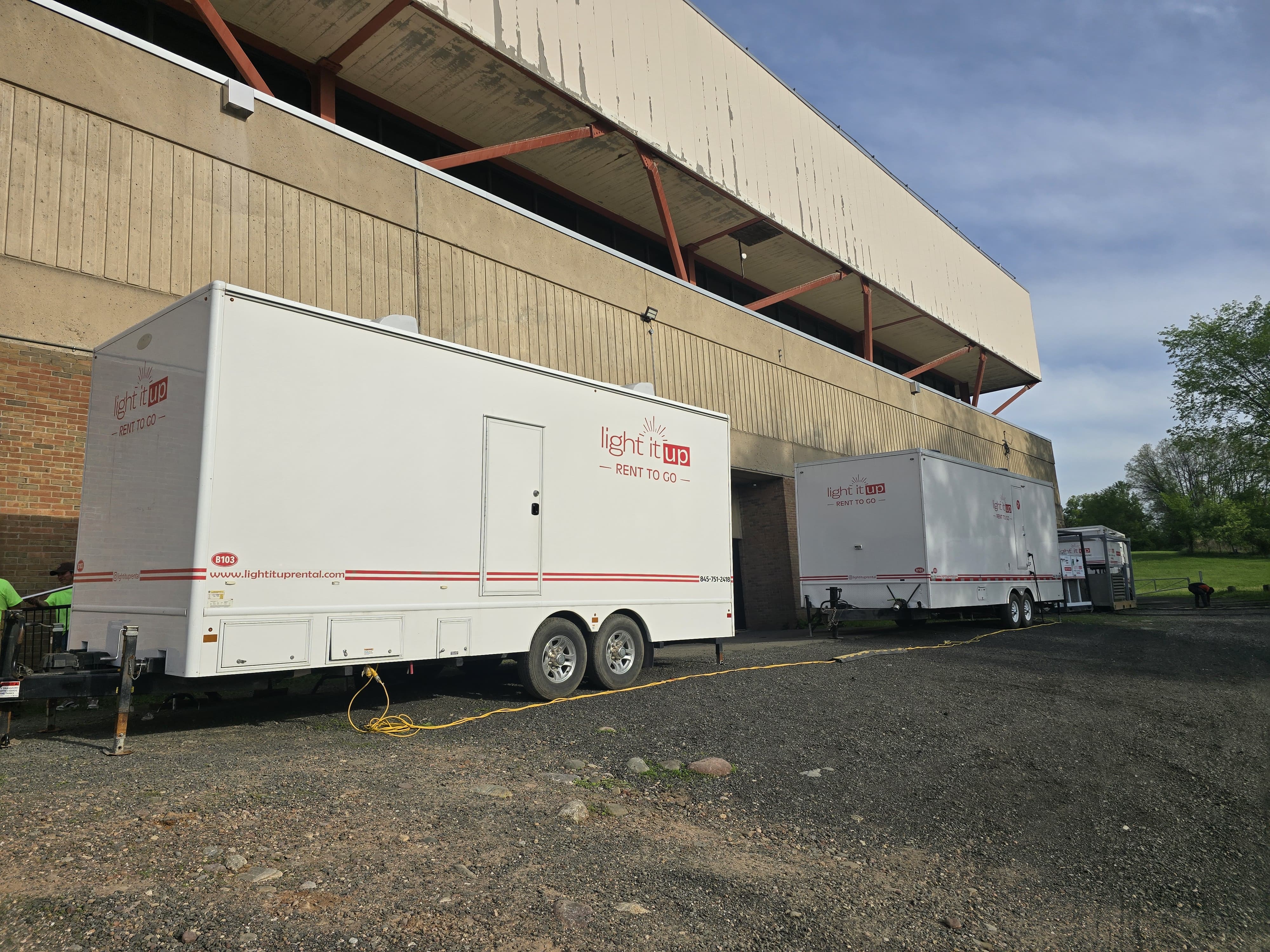 2 Light it Up restroom trailers