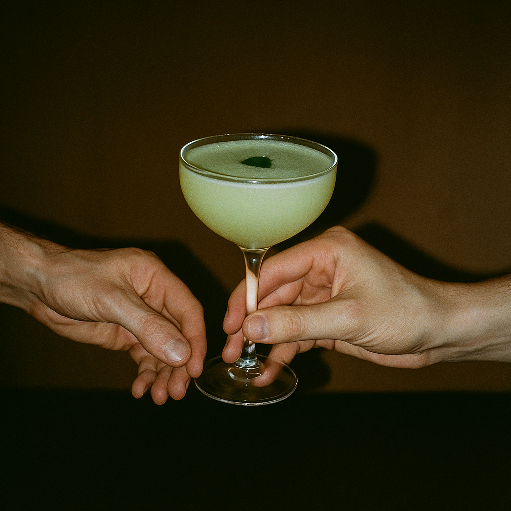 Shiso Fine cocktail made with Supergay Organic Vodka