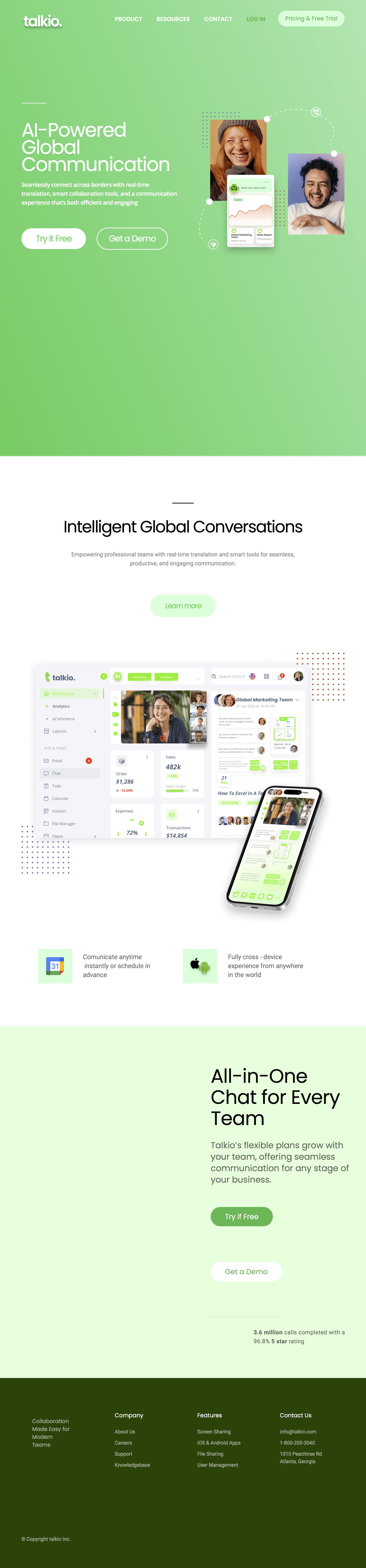 A screenshot of web page