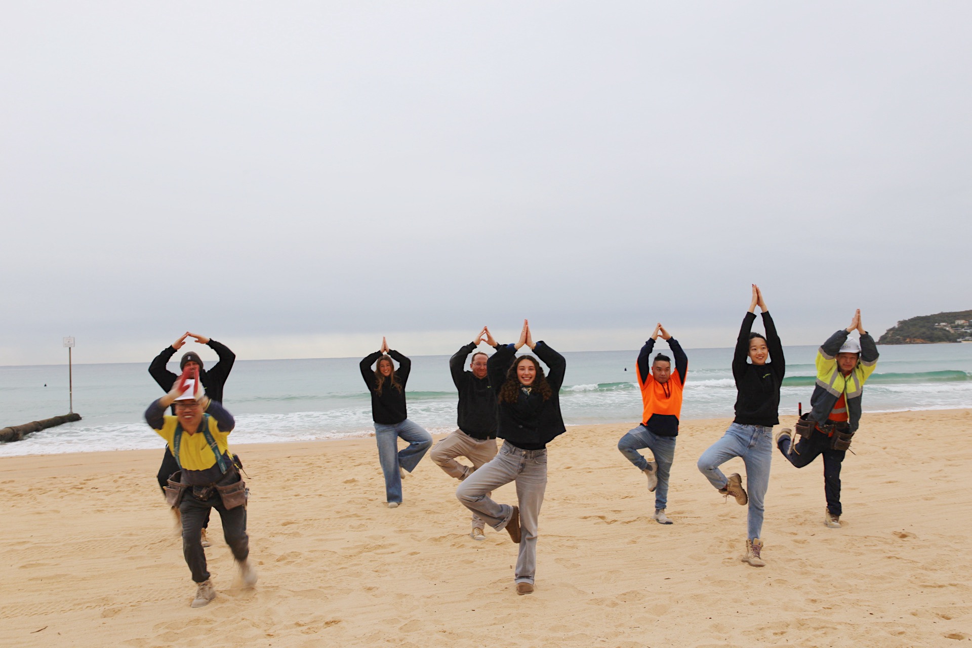 Manly Crew Centering Themselves - Because Balance Matters! 🏗️🧘