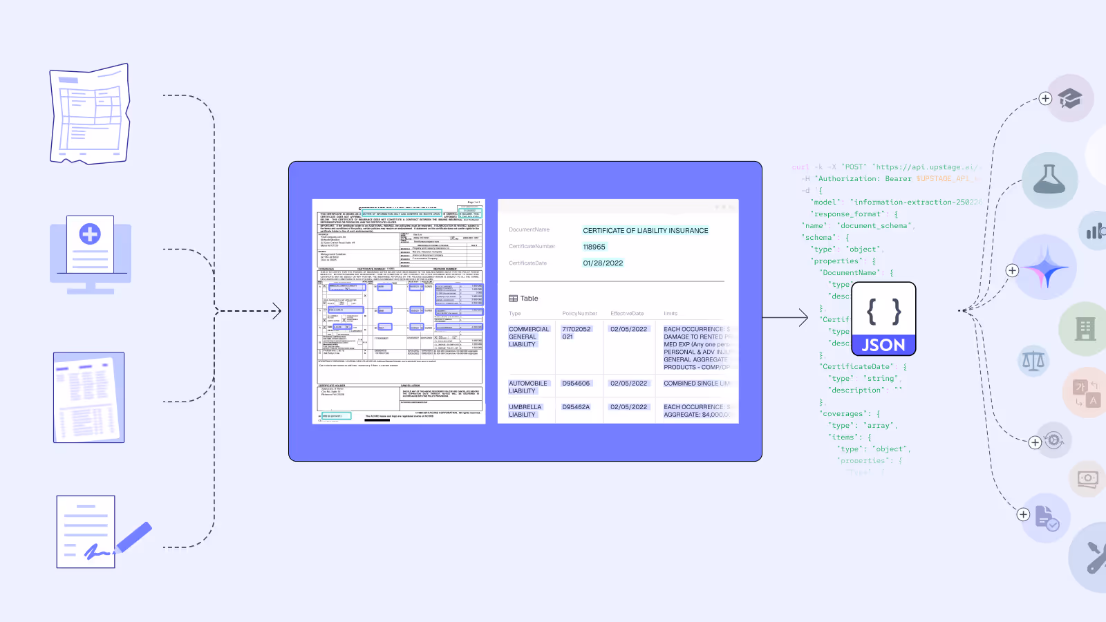 Extract structured data from any document—Information Extract API is live