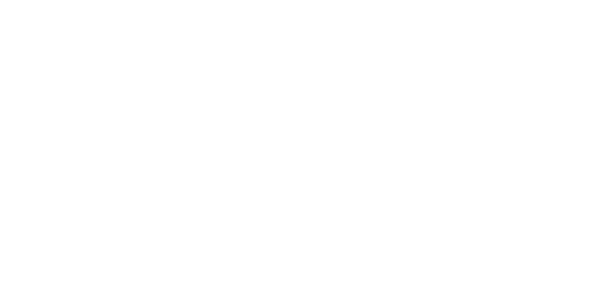 Seven stylized flat white cloud shapes on a transparent background.