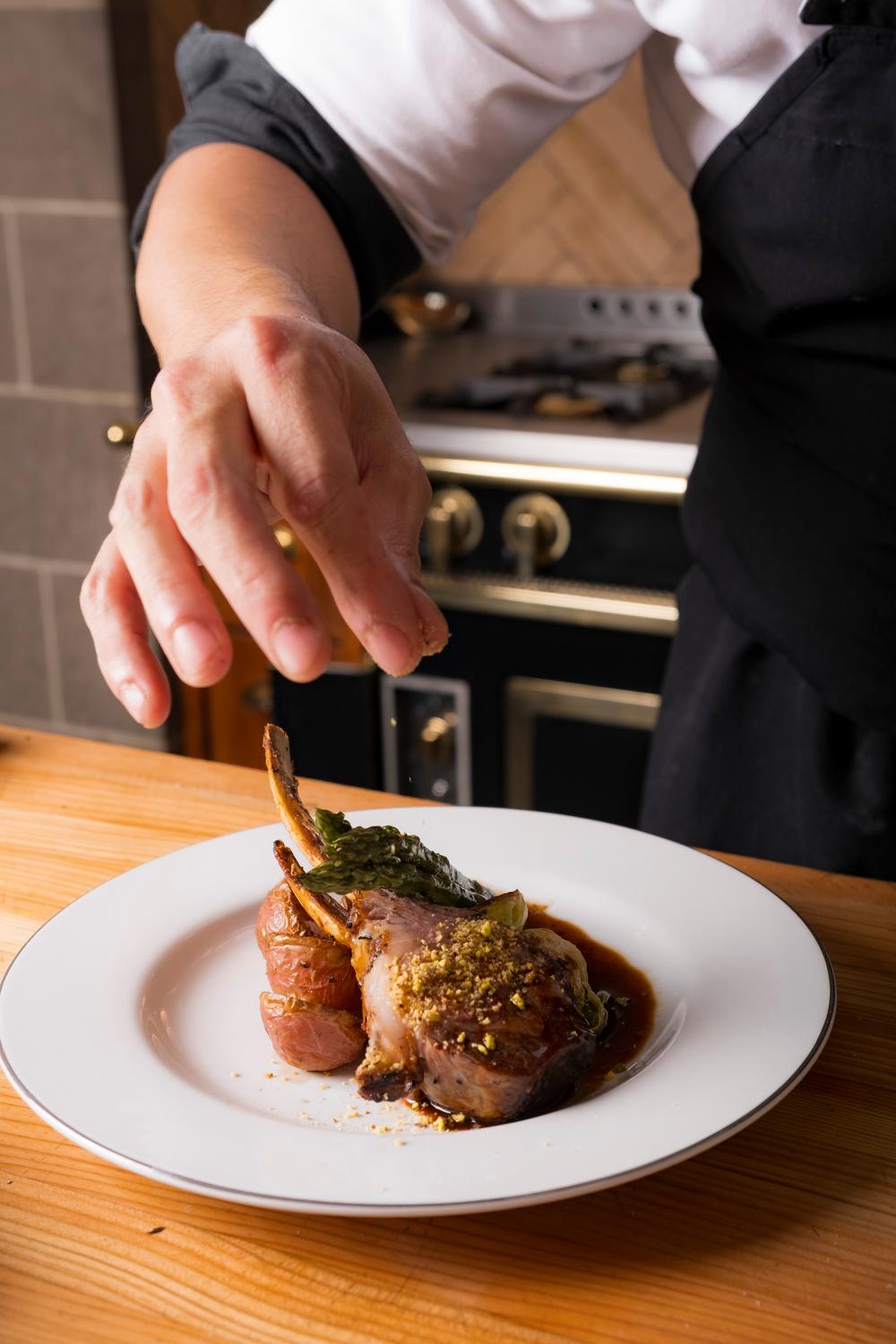 Restaurant — Food, Hands