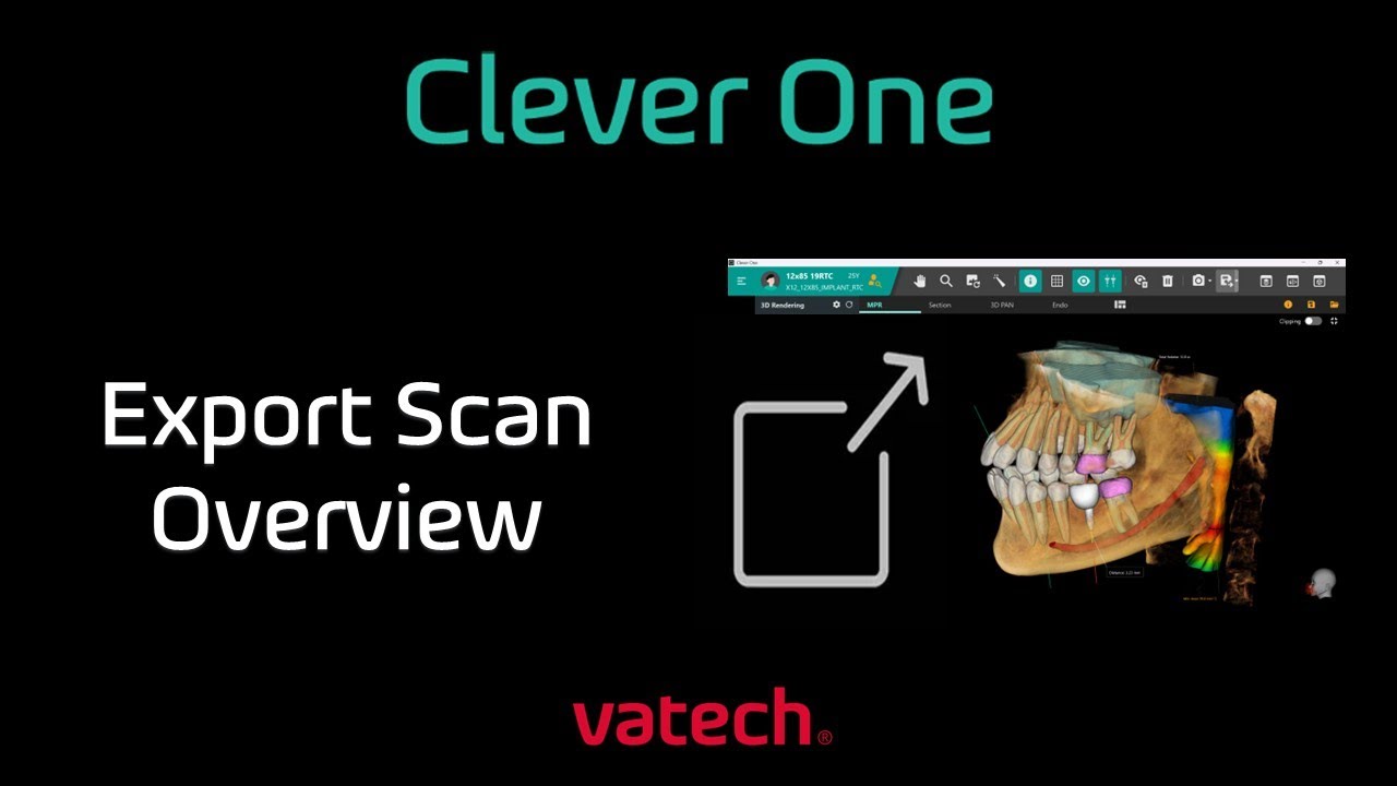 Clevor One Vatech Exporting CBCT Tutorial  | Pre-Course Didactics
