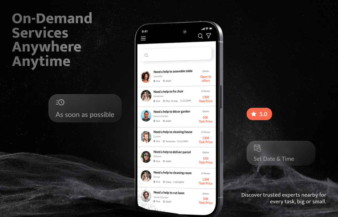 On Demand Services App & Marketplace to Hire Local Experts