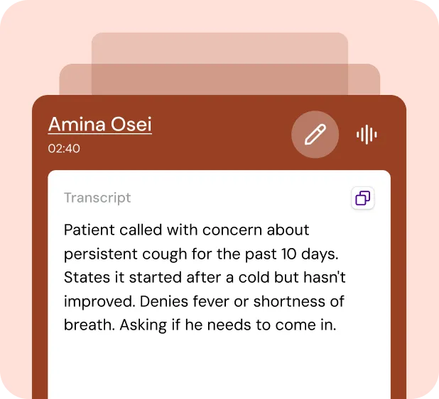 Tab 3 - Transcripts mockup