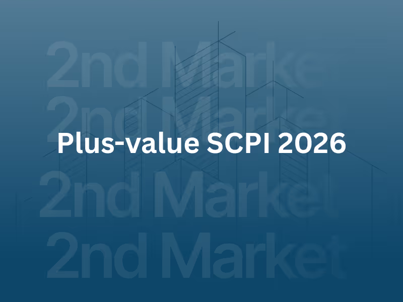 Plus-value SCPI 2026 : régime fiscal, abattements et timing de cession