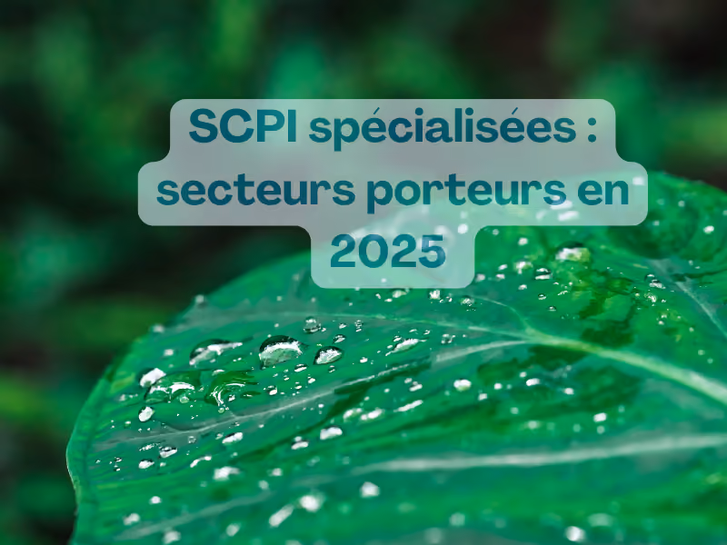 SCPI spécialisées : secteurs porteurs en 2026 | Analyse & tendances