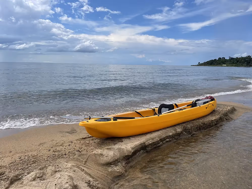 Yellow kayak