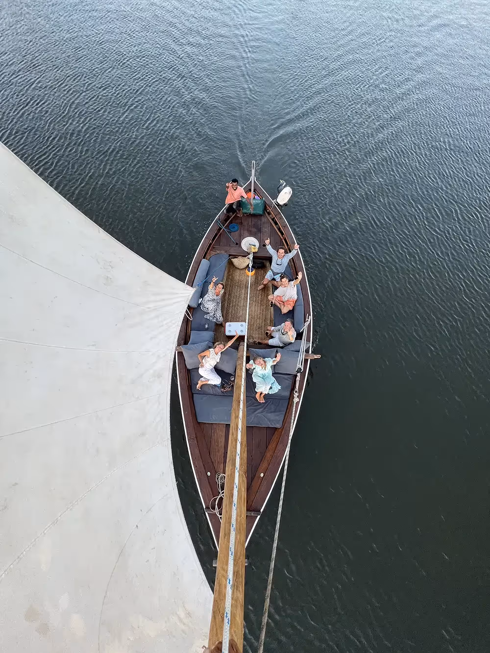 Dhow shot from top of mast