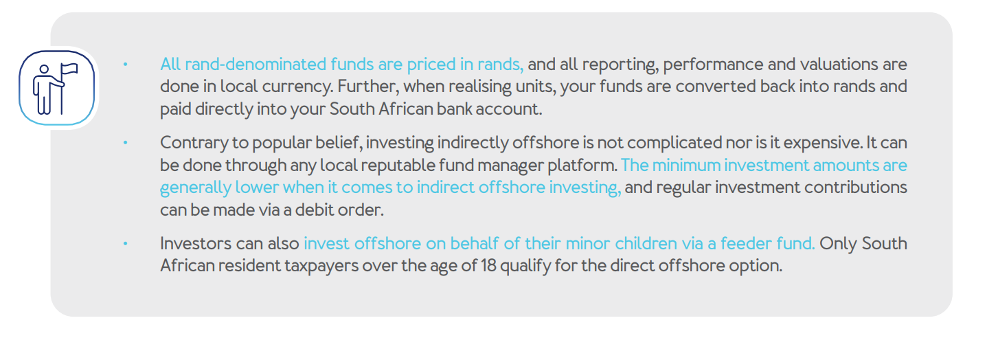 All rand-denominated funds are priced in rands.