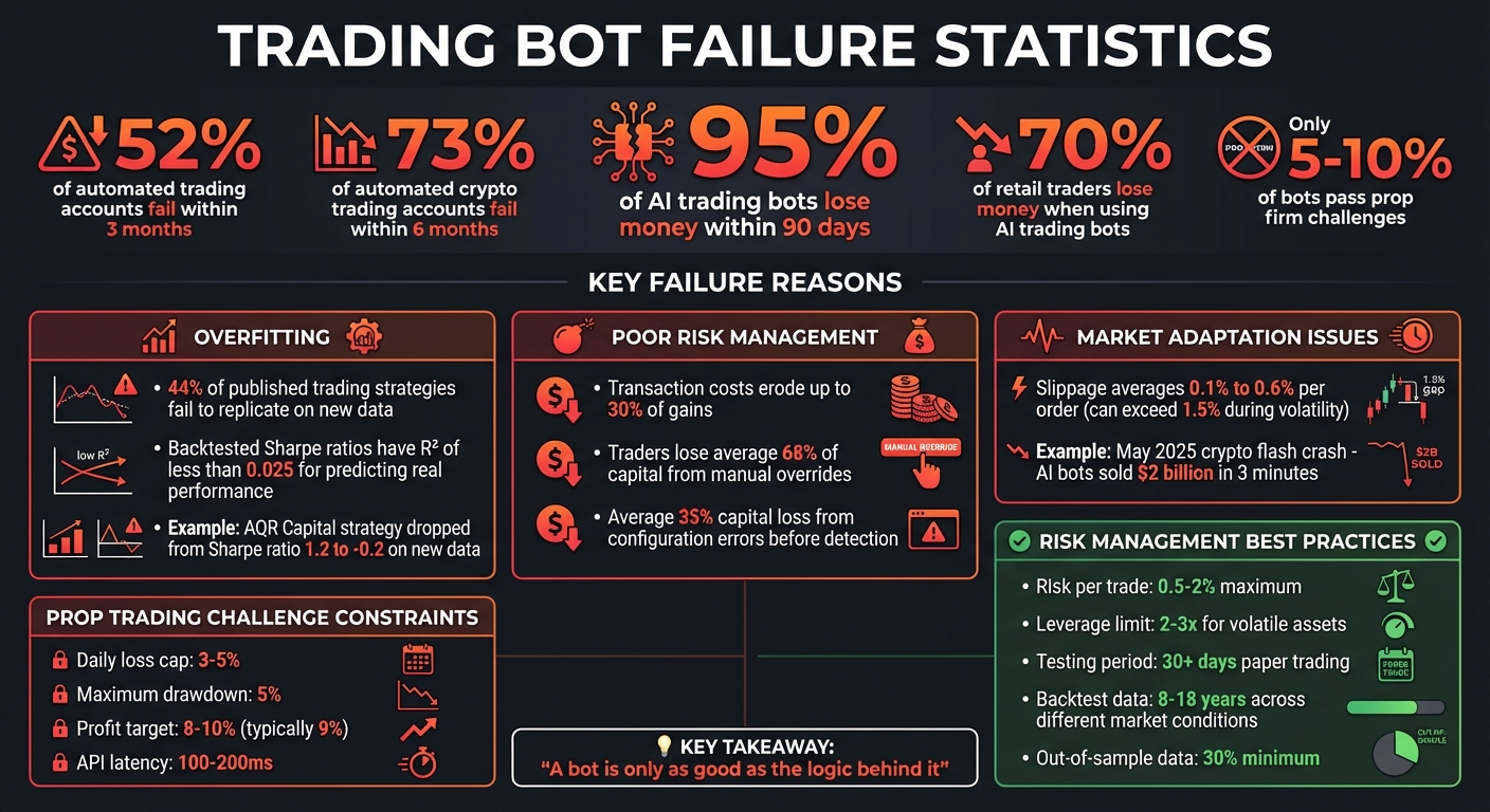Why Trading Bots Fail: Key Statistics and Failure Rates