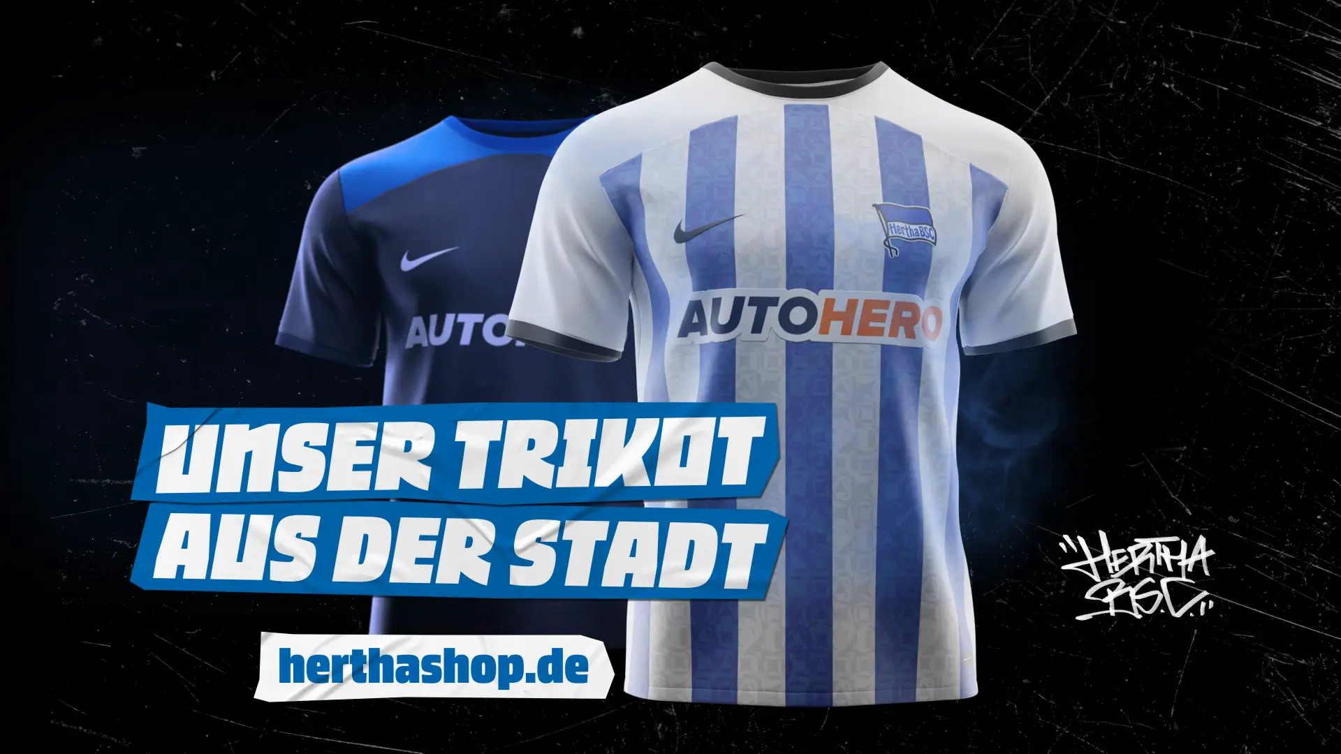 fivekit Trikotfilm, Hertha BSC, visuelle Verbindung Stadt und Sport.