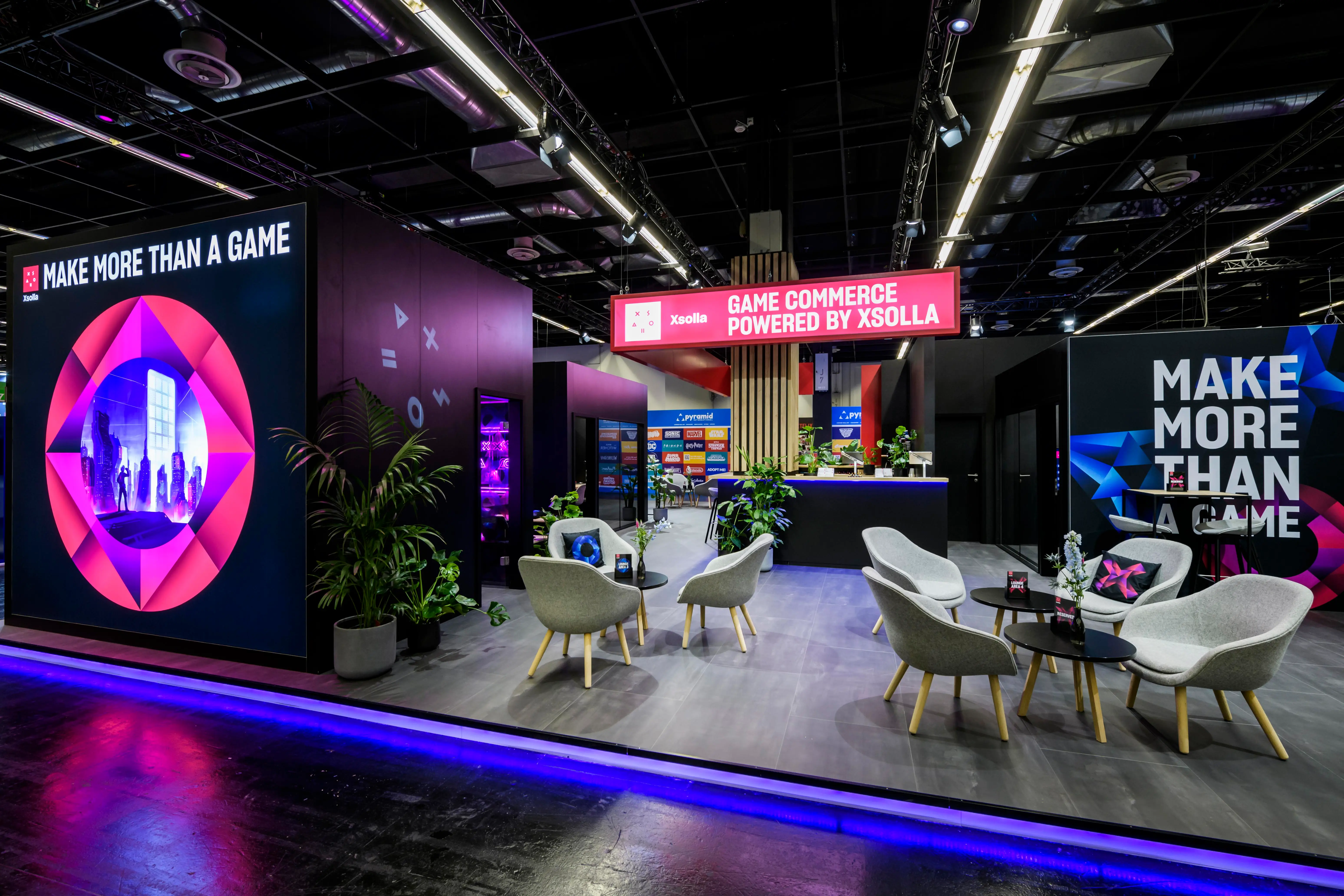 Xsolla Messestand von der Agentur für Messe und Event, fivekit